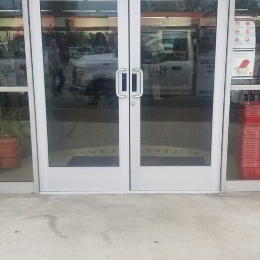 glass aluminum door